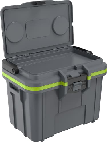 PELICAN COOLERS IM 8 QUART - GRAY/GREEN ICE PACK & STORAGE - Image 3