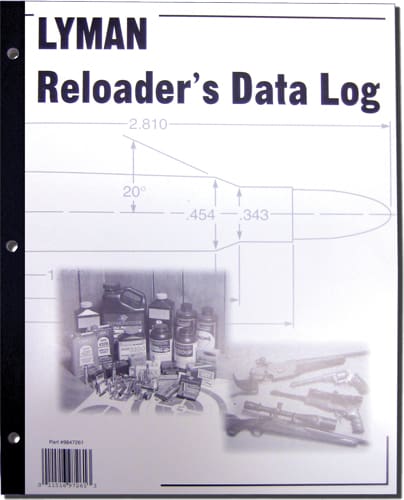 LYMAN RELOADER'S LOG BOOK - 50 PAGES - Image 2