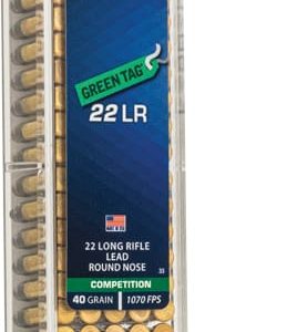 CCI GREEN TAG 22LR 40GR - LEAD-RN 1070FPS 100RD 50BX/CS
