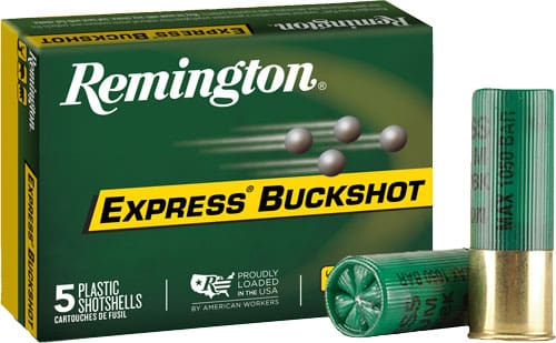 REMINGTON BUCKSHOT 12GA 2.75" - 00 BUCK 12 PELLETS 5RD 50BX/CS