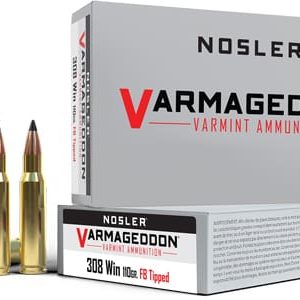 NOSLER VARMAGEDDON 308 WIN - 110GR FBT 20RD 10BX/CS