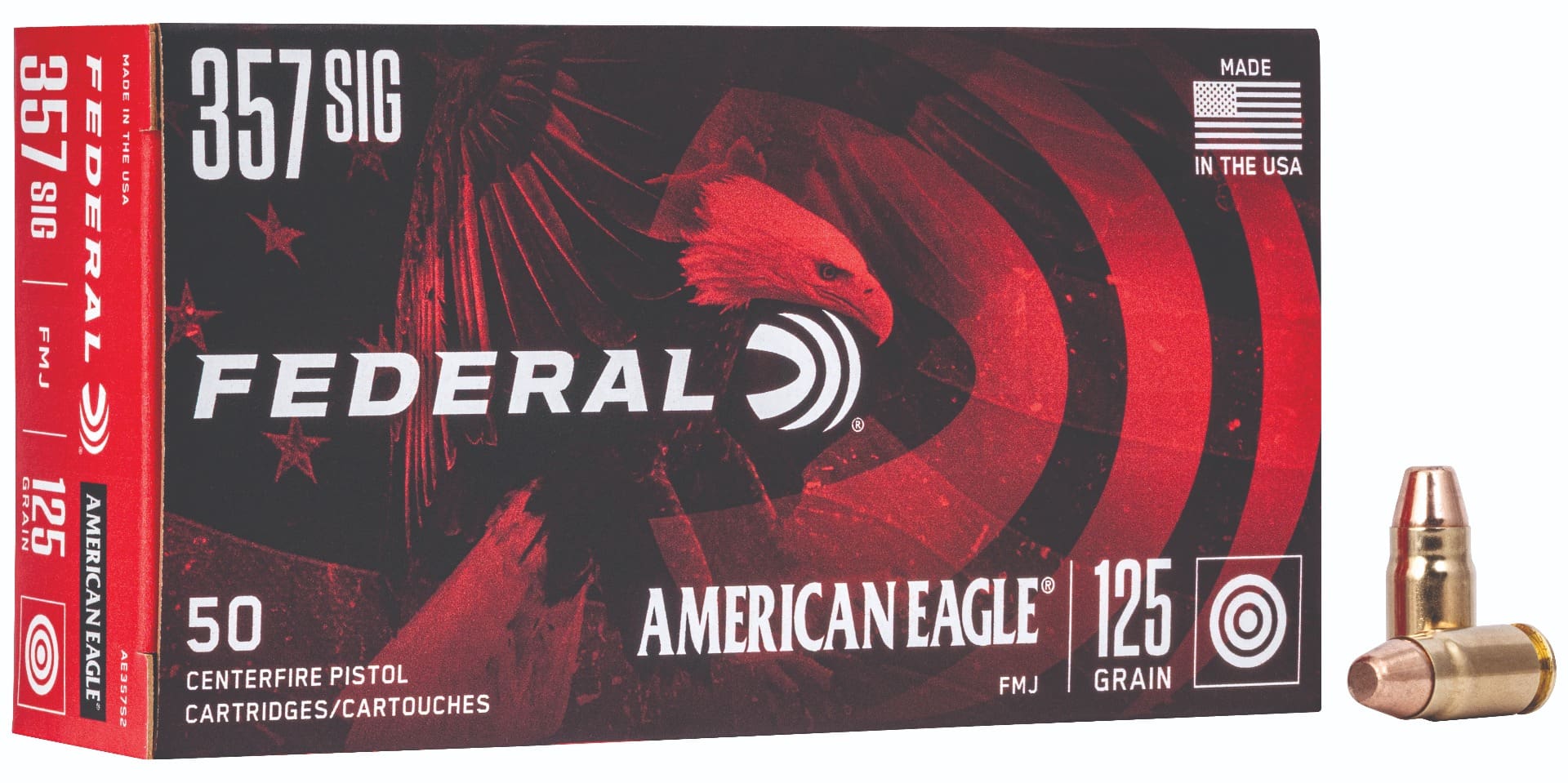 FDR 357SIG 125GR AE FMJ 50RD