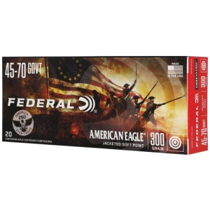 FEDERAL AE 45-70 GOV 300GR SP - 20RD 10BX/CS AMERICA 250TH