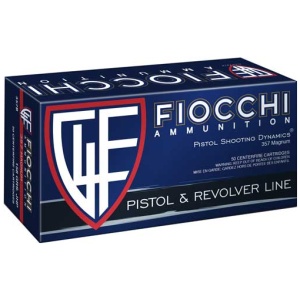 FIOCCHI 357 MAG 158GR JHP - 50RD 20BX/CS
