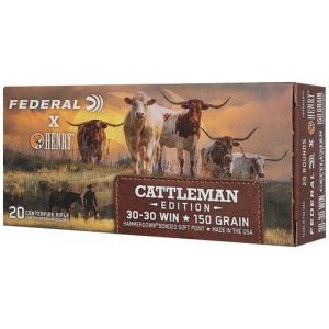 FEDERAL HAMMER DOWN HENRY - CATTLEMANS 150GR JSP 20RD