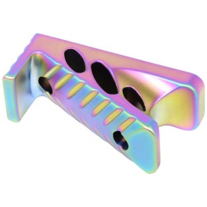 GUNTEC AR15 MICRO ANGLE GRIP - RAINBOW PVD COATED