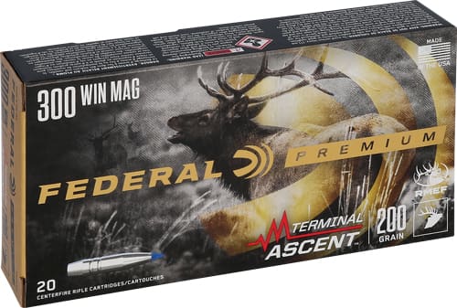 FEDERAL 300 WIN MAG 200GR - TERMINAL ASCENT 20RD 10BX/CS