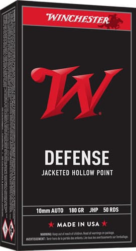 WINCHESTER USA 10MM 180GR - JHP 50RD 10BX/CS