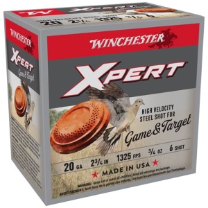 WINCHESTER XPERT STEEL 20GA - 2.75" 3/4OZ #6 25RD 10BX/CS