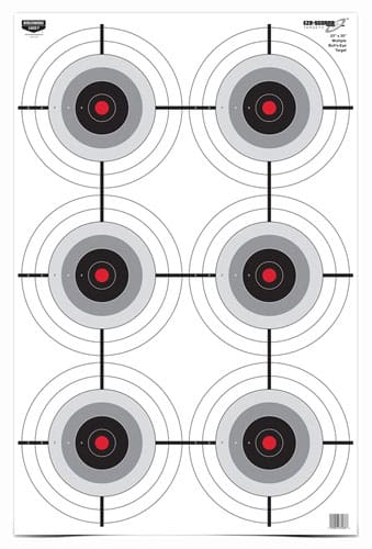 B/C TARGET EZE-SCORER 23"X35" - MULTIPLE BULL'S-EYE 5 TARGETS