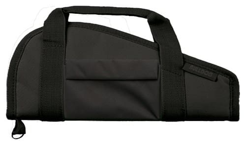 BULLDOG PISTOL CASE 18" BLACK - ACCESSORY POCKET & CARRY STRAP