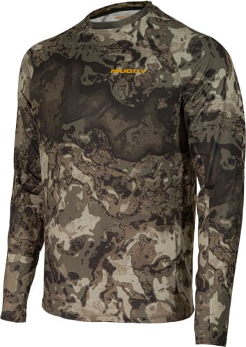 MUDDY BASE LAYER CREW TOP - VEIL CANYON GREY X-LARGE