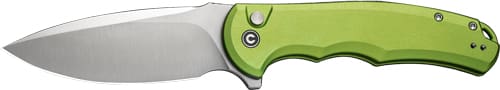 CIVIVI KNIFE PRAXIS 3.75" LIME - GREEN ALUMINUM/SATIN BUTTON LK