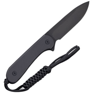 CIVIVI KNIFE ELEMENTUM 3.98" - FIXED BLACK G10/BLACK D2