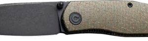 CIVIVI KNIFE SOKOKE 3.35" - GREEN BURLAP MICARTA/BLACK