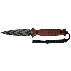 CIVIVI KNIFE PERFRICO FIXED - 4.49" BUGUNDY G10/STRIPED BLD