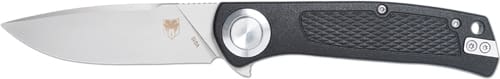 COBRATEC EDC SCOUT BUTTON LOCK - 3.12" BLACK STAINLESS STEEL