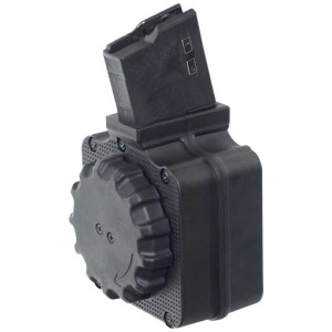 PRO MAG MAGAZINE AR-308 308 - 50RD DRUM BLK POLYMER