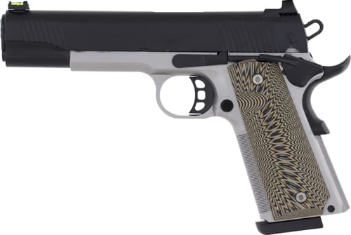 TISAS 1911 D10 FO 10MM - 5" BBL SS/BLACK 2-8RD MAGS - Image 2