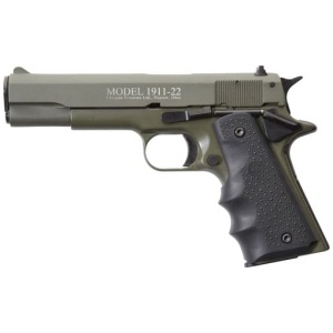CHIAPPA 1911-22 22LR 5" FS - 10RD OD GREEN/RUBBER