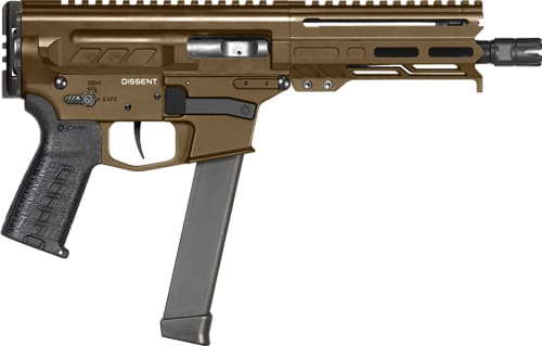 CMMG PISTOL DISSENT MKGS 9MM - 6.5" 30RD MIDNIGHT BRONZE