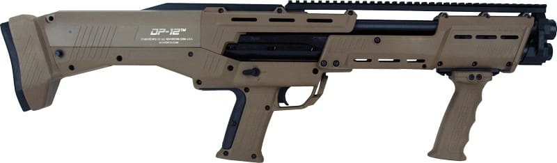 DP-12 12 GA DOUBLE BARREL PUMP - SHOTGUN 16 RDS FLAT DARK EARTH