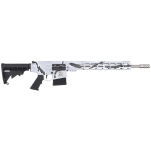 GLFA AR10 RIFLE 6.5CM 20" S/S - BBL 10-SHOT PURSUIT SNOW CAMO