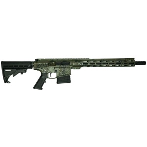 GLFA AR10 RIFLE 308 BUNDLE 16" - W/ 5 KNIVES LICHEN GREEN