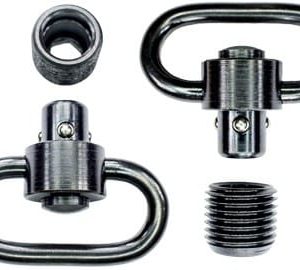 GROVTEC HD PUSH BUTTON SWIVEL - SET BLACK 1 1/4" 2 PACK