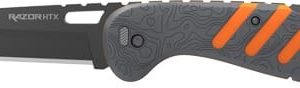 OUTDOOR EDGE RAZOR HTX 3.5" - FOLDER GRAY/ORANGE W/BLADE POD