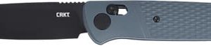 CRKT COUNTERPART 3.38" PLAIN - EDGE GRAY CROSSBAR LOCK