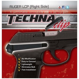 TECHNA CLIP HANDGUN RETENTION - CLIP RUGER LCP RIGHT SIDE
