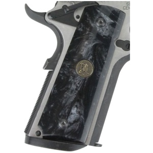 PACHMAYR GRIPS 1911 FULL SIZE - BLACK PEARL SMOOTH
