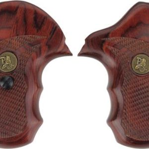 PACHMAYR LAMINATED WOOD GRIPS - S&W J-FRAME ROSEWOOD CHECKERED