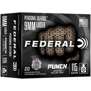 FDR 9MM 115GR PUNCH JHP 20RD