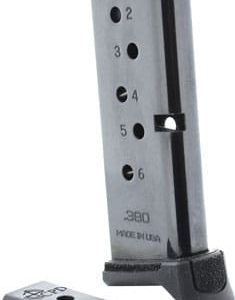 CPD MAGAZINE RUGER LCP - 380ACP 6RD GLOSS BLACK