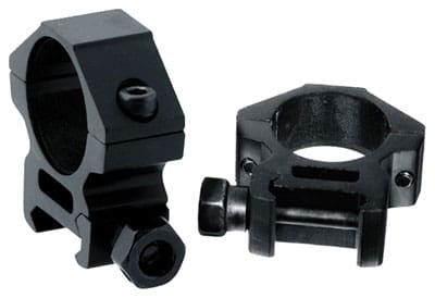 UTG RINGS 1" LOW PROFILE - MATTE BLACK PICATINNY/WEAVER