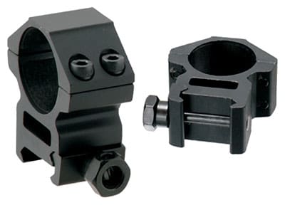 UTG RINGS 1" MEDIUM PROFILE - MATTE BLACK PICATINNY/WEAVER