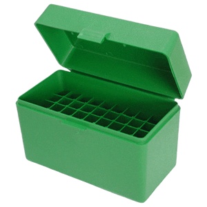 MTM AMMO BOX LARGE RIFLE - 50 ROUNDS FLIP TOP STYLE
