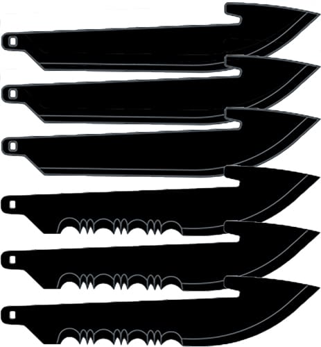 OUTDOOR EDGE 2.5" REPLACEMENT - BLADES 6-PACK DROP PNT COMBO