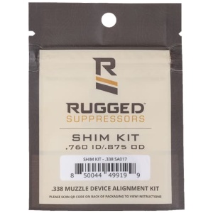RUGGED SUPPRESSORS SHIM KIT - 338 CAL 3/4X24/M18X1/M18.5X1