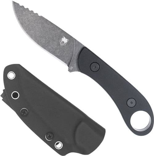 COBRATEC D2 SKINNER 3.75" FULL - TANG BLACK G10 W/KYDEX SHEATH - Image 2