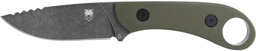 COBRATEC D2 SKINNER 3.75" FULL - TANG OD GREEN G10 W/KYDEX SHTH
