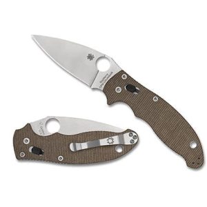 Manix 2 Brown Canvas Micarta