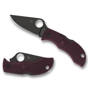 SPYDERCO MANBUG LW BLK/BURG