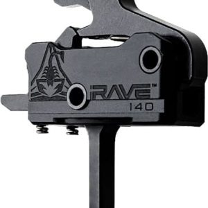 RISE TRIGGER RAVE 140 FLAT SST - 3.5LB AR-15 W/ANTI WALK PINS