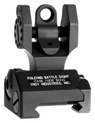 TROY BATTLESIGHT REAR FOLDING - BLACK