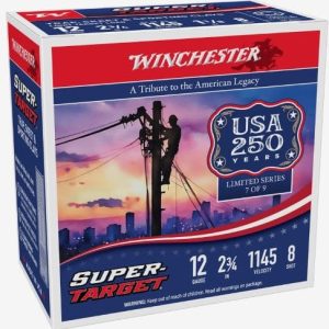 WINCHESTER TARGET 12GA 2.75" - 1-1/8OZ #8 1145FPS 250RD CASE
