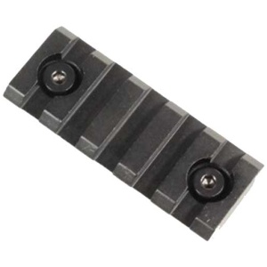 GUNTEC REMOVABLE ACCY RAIL - 2" KEYMOD BLACK