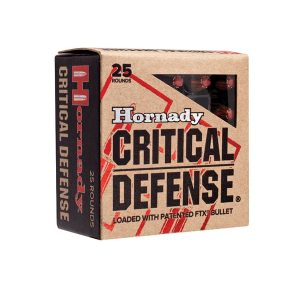 HORNADY CRITICAL DEFENSE 380ACP 90GR FTX 25RD BX 250RD CASE